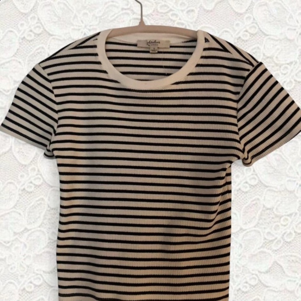 striped tee never worn